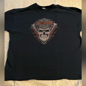 Harley-Davidson Black Skull Graphic Tee